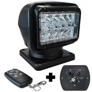 01614 – VALAN – LED SEARCHLIGHT – BLACK – 36W – VISIBILITY 1000 METERS (3280 FT)