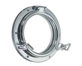 Modern Classic Round Opening Porthole in Brass or Chromium plated