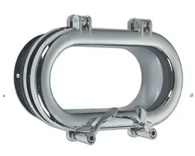 Modern Oval Opening Porthole in Brass or Chromium plated